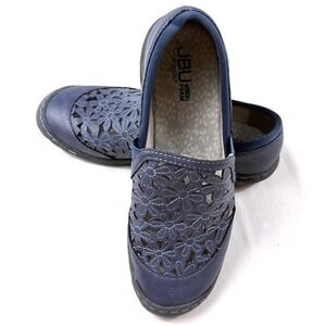 Women's Shoes JBU Wildflower MEMORY FOAM BY Jambu Slip On Dusty Blue 7.5 M